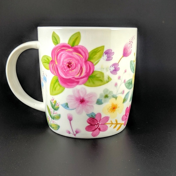 Burton Other - Flower Coffee Tea Mug Pink Roses Burton + Burton